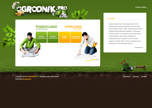 strona www ogrodnik